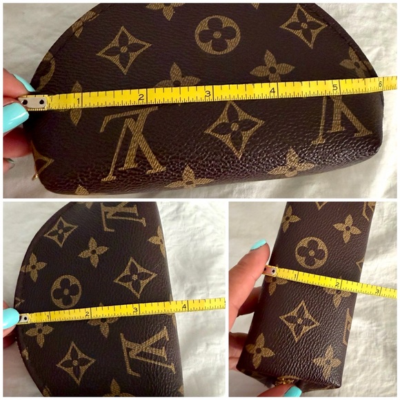 👑✅PRICE FIRM✅ Cute Small Brown Fashion Cosmetic Pouch - Picture 9 of 13